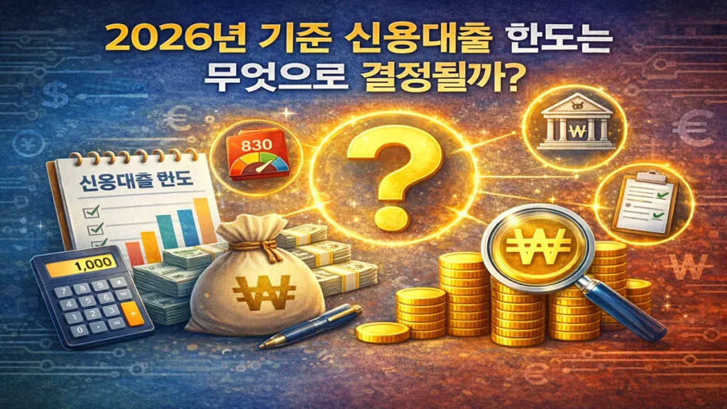 What determines a credit loan limit in 2026 such as income, credit score, debt ratio and bank policy