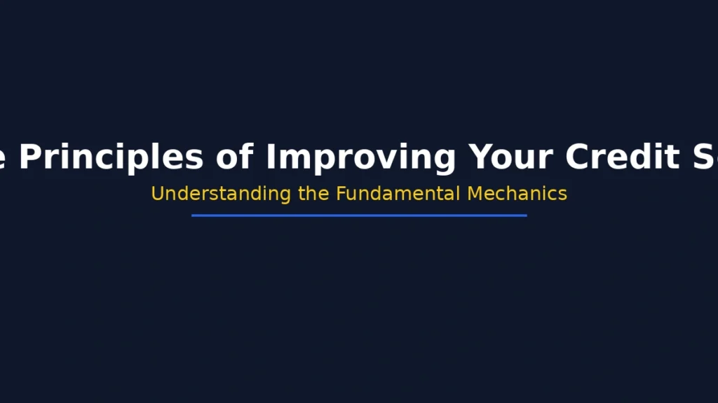 Core principles of improving your credit score and understanding how it works