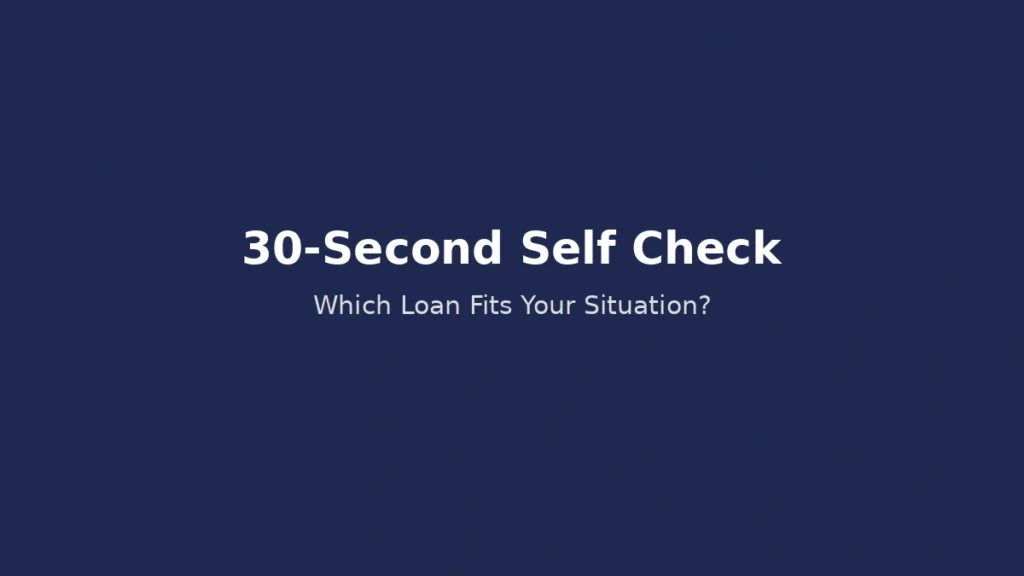 30 second self check to determine whether overdraft or personal loan fits your situation