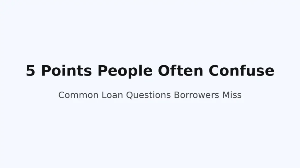 Five common points people misunderstand about loans and interest repayment