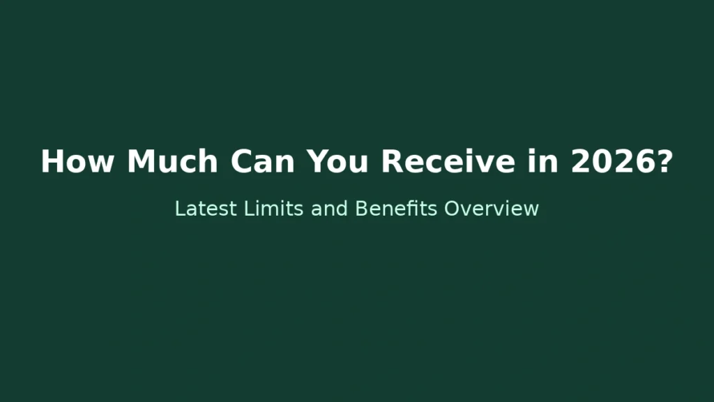 Maximum benefit amount and eligibility limits in 2026 explained clearly