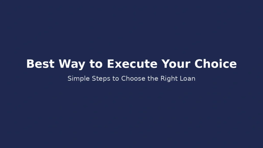 Best execution strategy for choosing between overdraft and personal loan