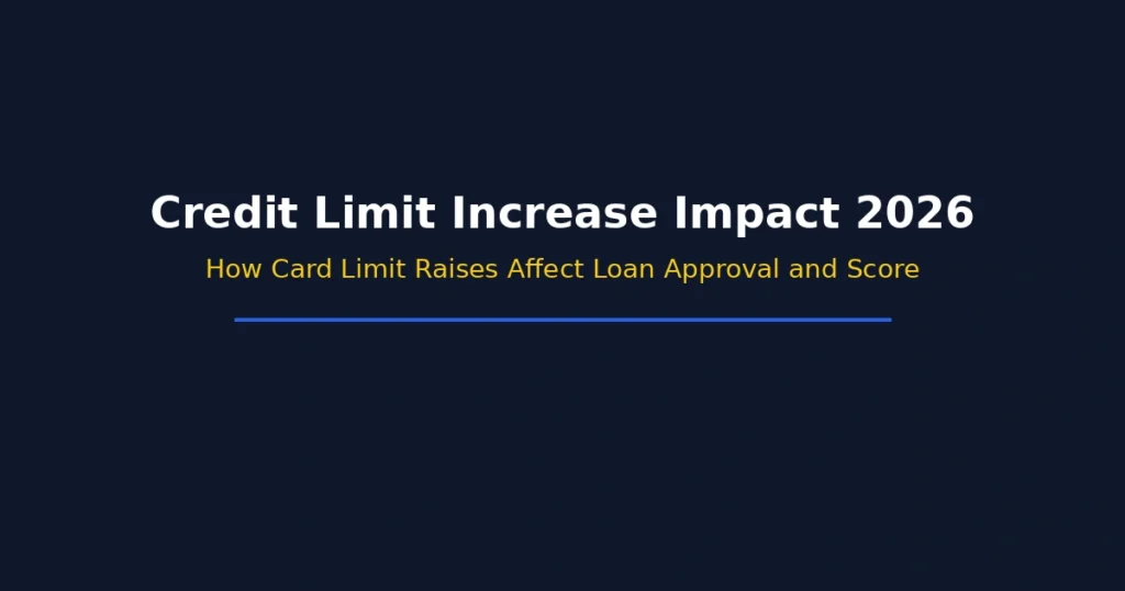 Impact of credit card limit increase on loan approval and credit score in 2026