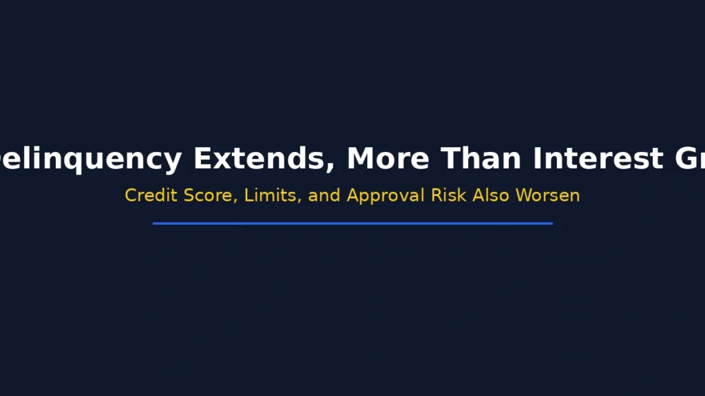 As loan delinquency extends more than interest grows including credit score limits and approval risk impact