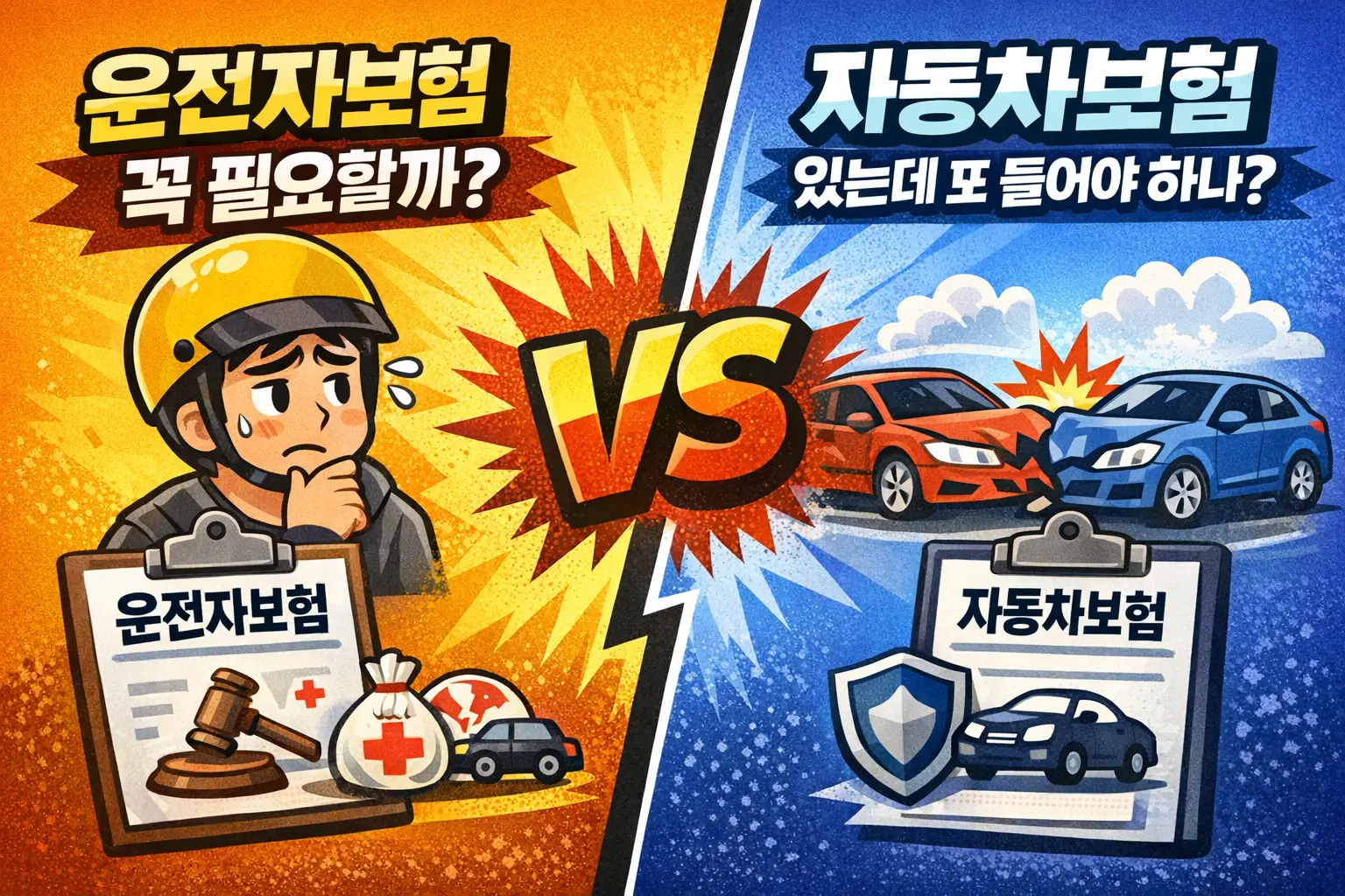 운전자보험 꼭 필요할까? 자동차보험 있는데 또 들어야 하나