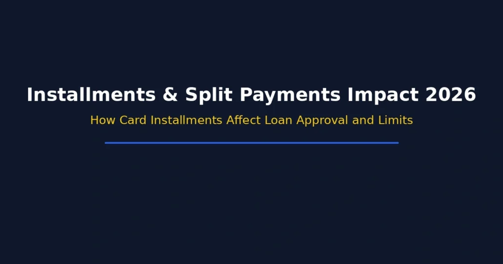 Impact of credit card installments and split payments on loan approval and limits in 2026