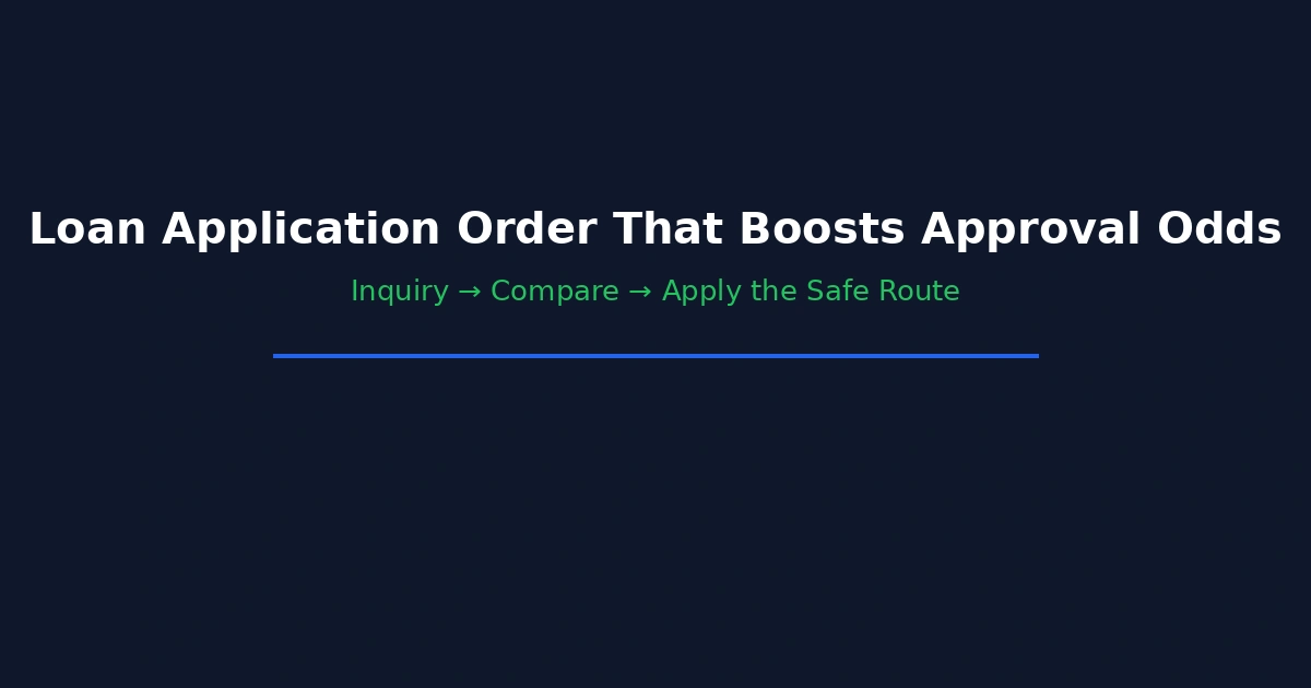 2026년 신용대출 승인 확률 높이는 ‘신청 순서’: 조회→비교→신청 실수 방지 루트