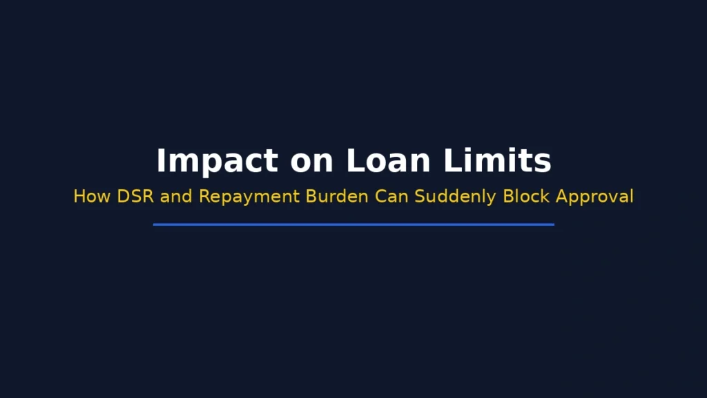 Impact on loan limits when DSR and repayment burden suddenly block approval