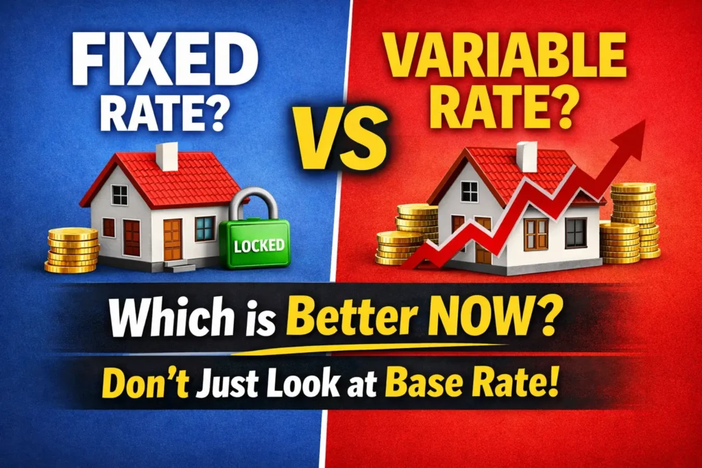 Mortgage fixed vs variable rate comparison and which is better now beyond base interest rate factors