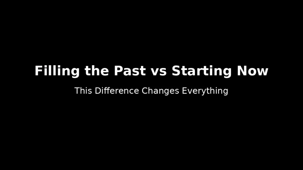 Difference between filling past contributions and starting now explained clearly