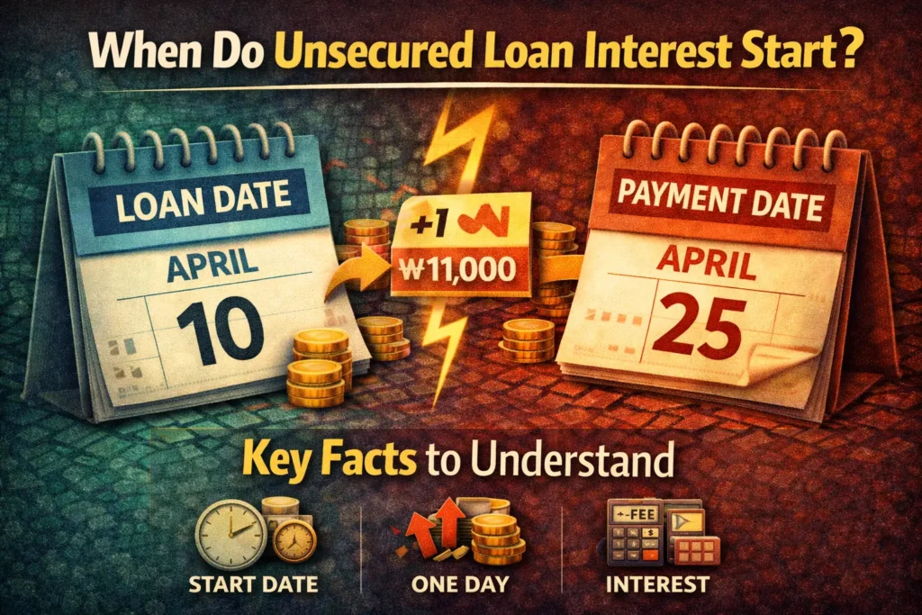 When personal loan interest starts including loan execution date repayment date and daily interest calculation