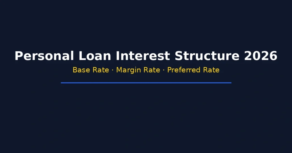Personal loan interest structure in 2026 including base rate margin rate and preferred rate explanation
