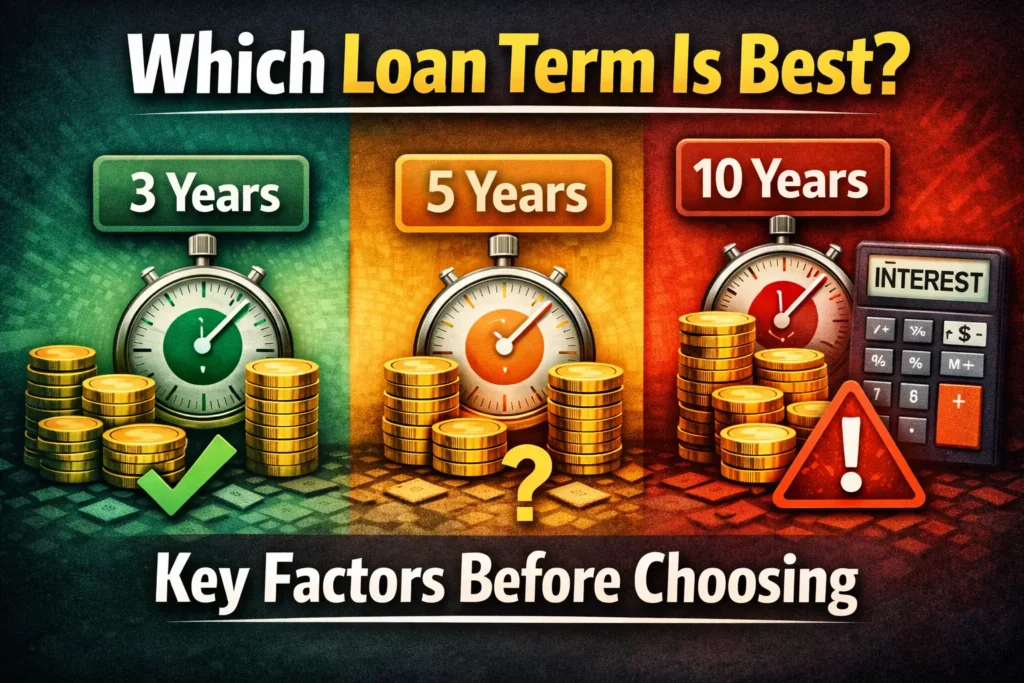 Personal loan term comparison 3 years vs 5 years vs 10 years and how to choose the best loan period