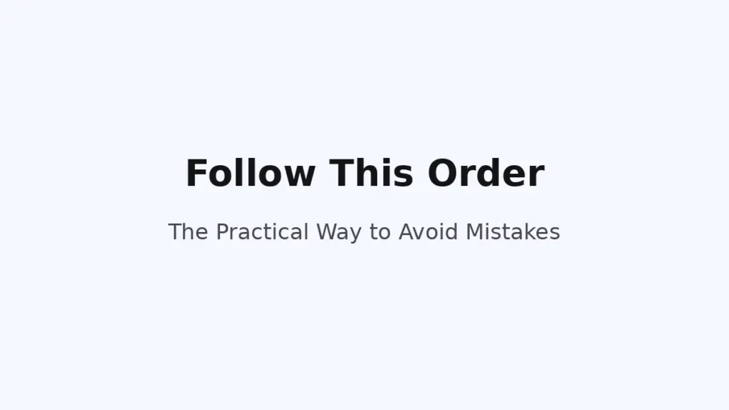 The practical order borrowers should follow to avoid mistakes when checking loan conditions