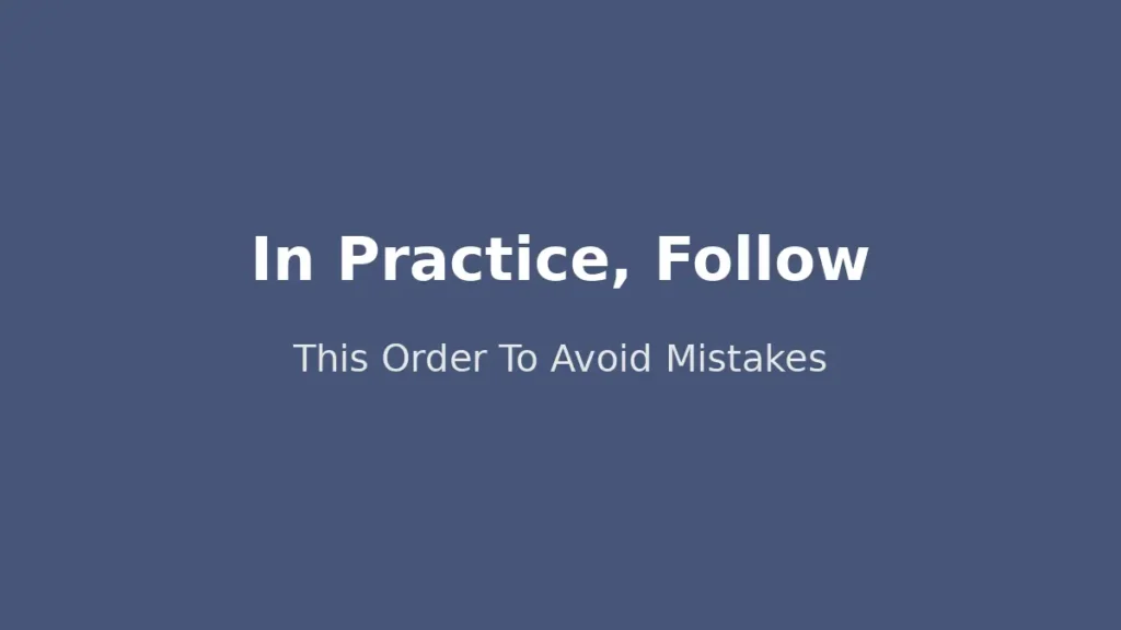 Practical order to evaluate loan options to avoid common mistakes