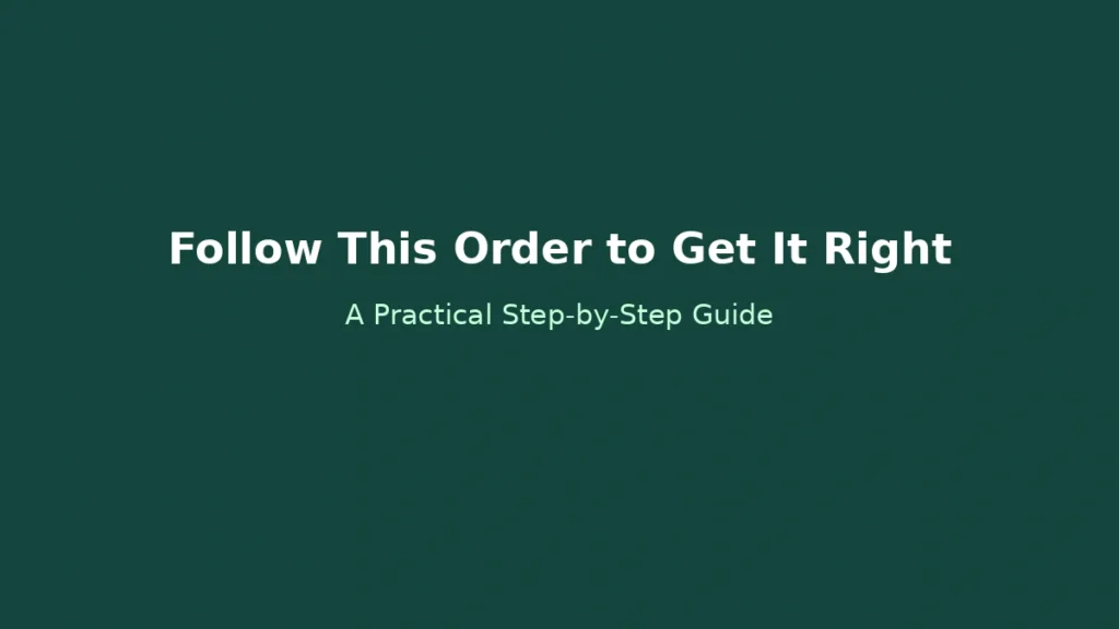 Practical step by step order to choose the right financial option without making common mistakes
