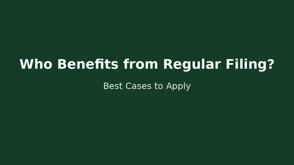 Who benefits more from regular tax filing and when it is the better option