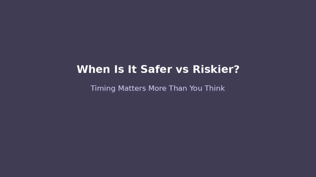 When borrowing is safer versus riskier depending on timing and financial situation for loan approval decisions