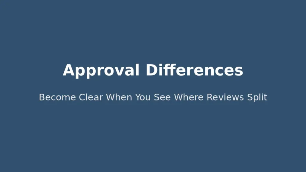 Understanding personal loan approval differences by seeing where underwriting decisions diverge