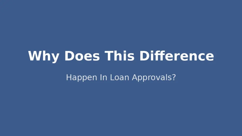 Why differences occur between online banks and traditional banks in personal loan approvals